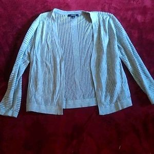 Gray cardigan